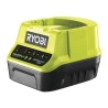 RYOBI ONE+ Pack duo perceuse meuleuse 18V sans fil - 2 batteries de 2Ah et un sac de transport