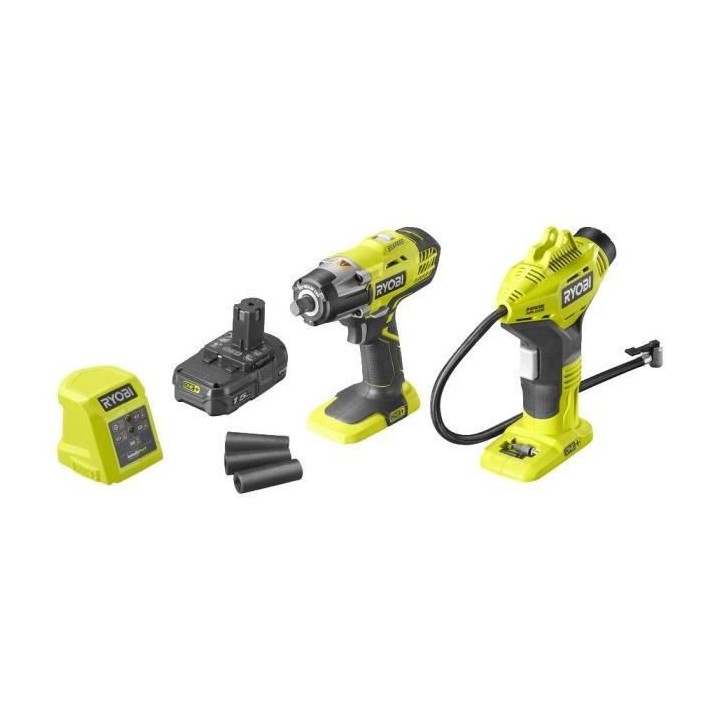 Ryobi - R18IWPI-115G - Duo ONE+ 18V (Boulonneuse + Compresseur)