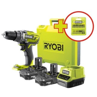 RYOBI Perceuse-visseuse sans fil 18V ONE+ R18DD3-220TA17 - 2 batteries