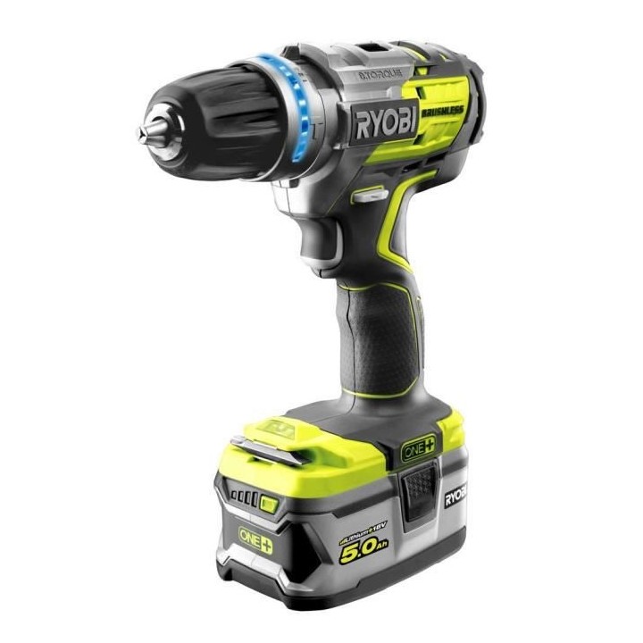 RYOBI One+ Perceuse Visseuse a percussion Brushless+ aspirateur+ 55 ac