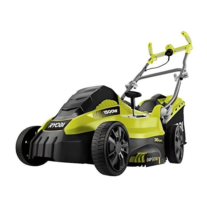 Tondeuse électrique 1500W 36cm de coupe RYOBI RLM15E36H - 5 réglages de hauteur de coupe + Mulching