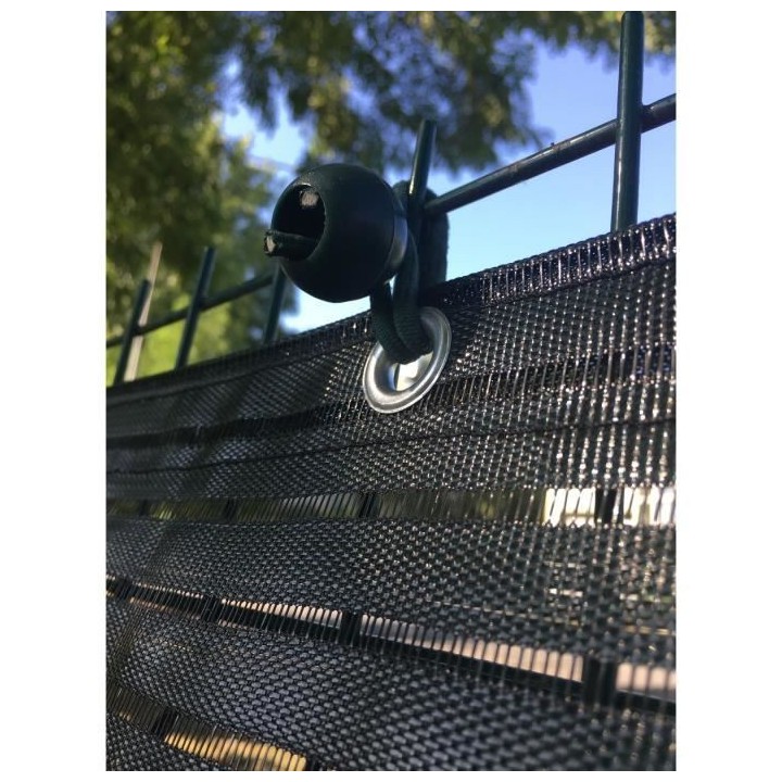 IDEAL GARDEN Brise vue Séduction - 1 x 2 m - Noir