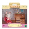 SYLVANIAN FAMILIES 5016 Soeur lapin chocolat et bureau - Le village