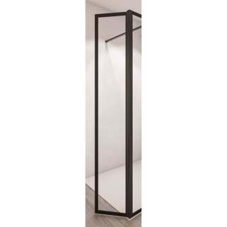 AURYS Porte de douche pivotante BALEARES ATELIER - Verre Timeless 8 mm
