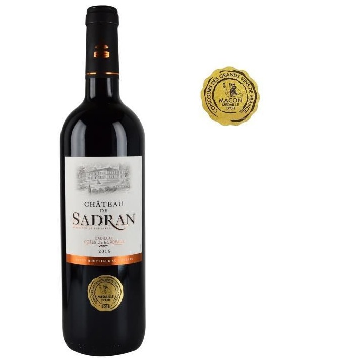 Château de Sadran 2016 Cadillac - Vin rouge de Bordeaux