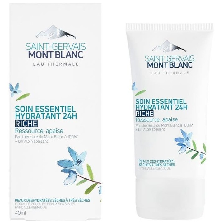 Soin essentiel hydratant Saint Gervais Mont Blanc - Riche 24h 40 ml