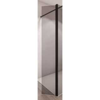 AURYS Porte de douche pivotante en kit BALEARES GREY - Verre Timeless