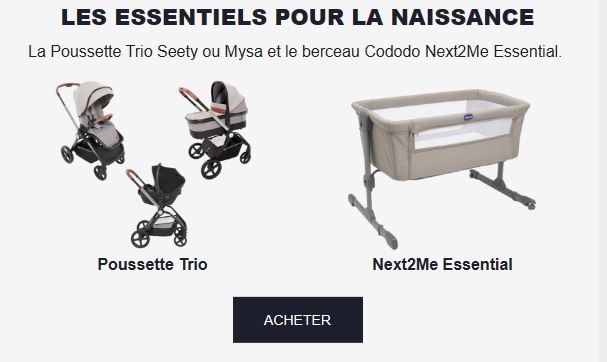 Les essentiels pour la naissance