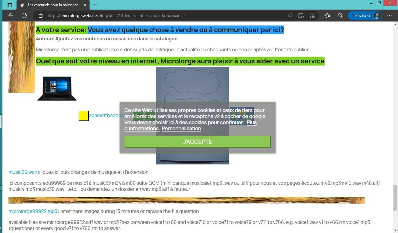 ELEMENTS MICROLORGE AVEC OU SANS ABONNEMENT